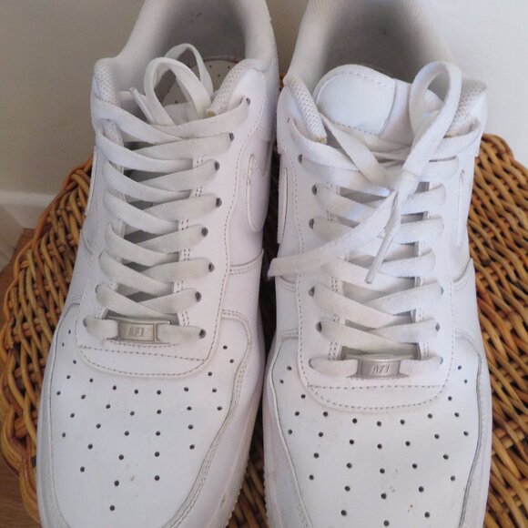 Nike | Size 12 | Mens Triple White Air Force 1 AF1 2020 Sneakers Shoes - Picture 5 of 8
